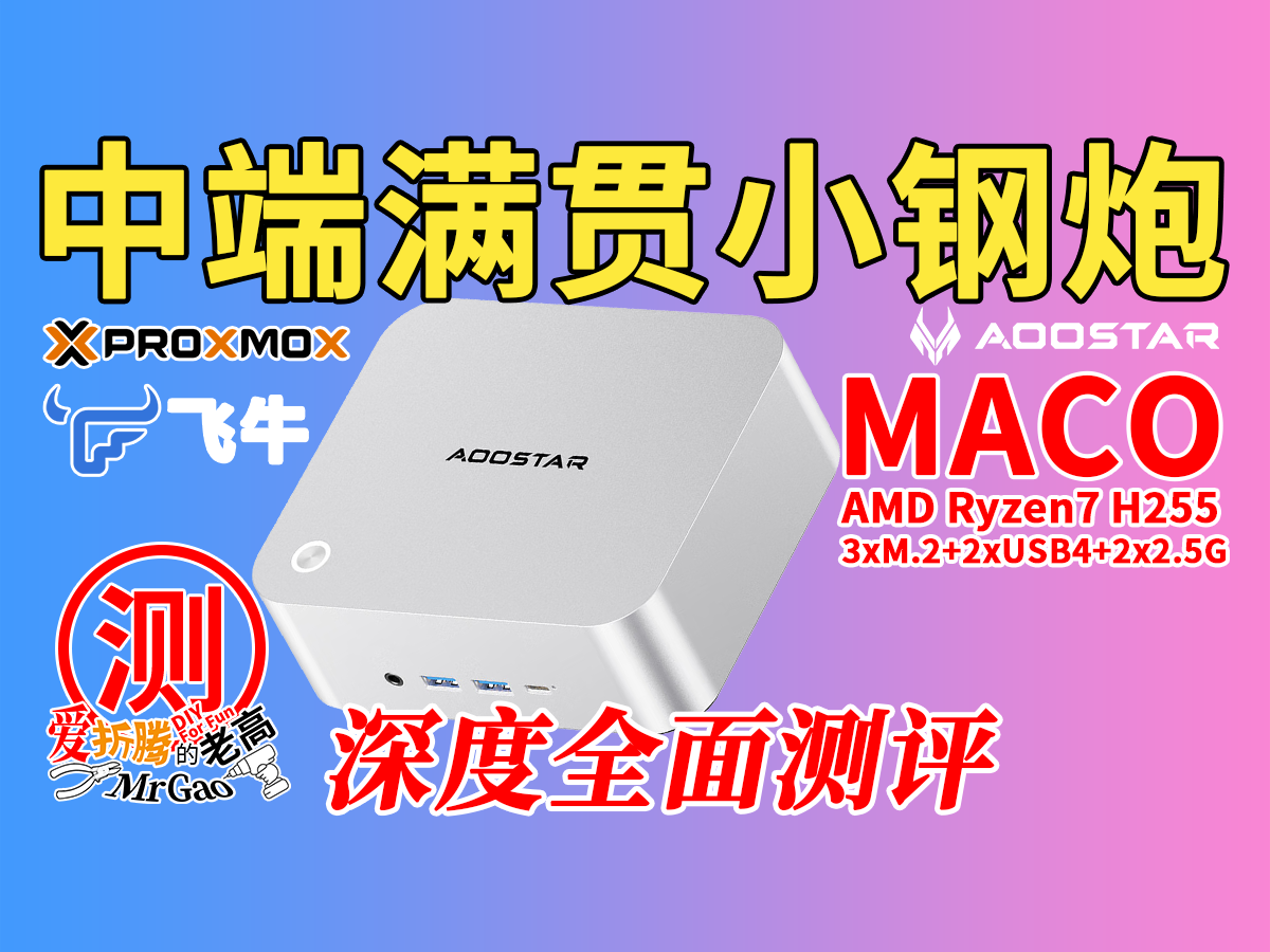 中端满贯小钢炮～天钡MACO-L-255 AMD Ryzen7 H-255迷你电脑深度全面测试